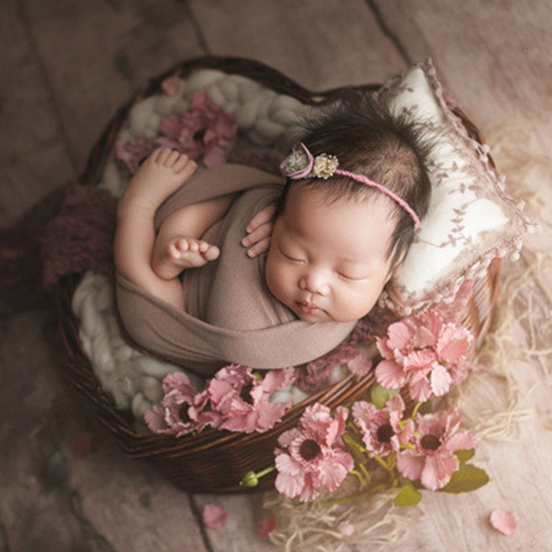 Woven Heart Newborn Photography Basket